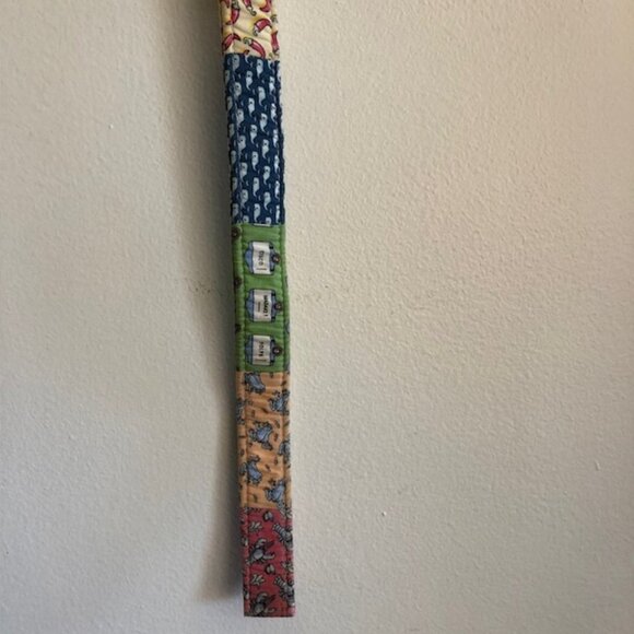 VINEYARD VINES Patchwork Kids D Ring Belt Large Blue Yellow Pink - Picture 15 of 16